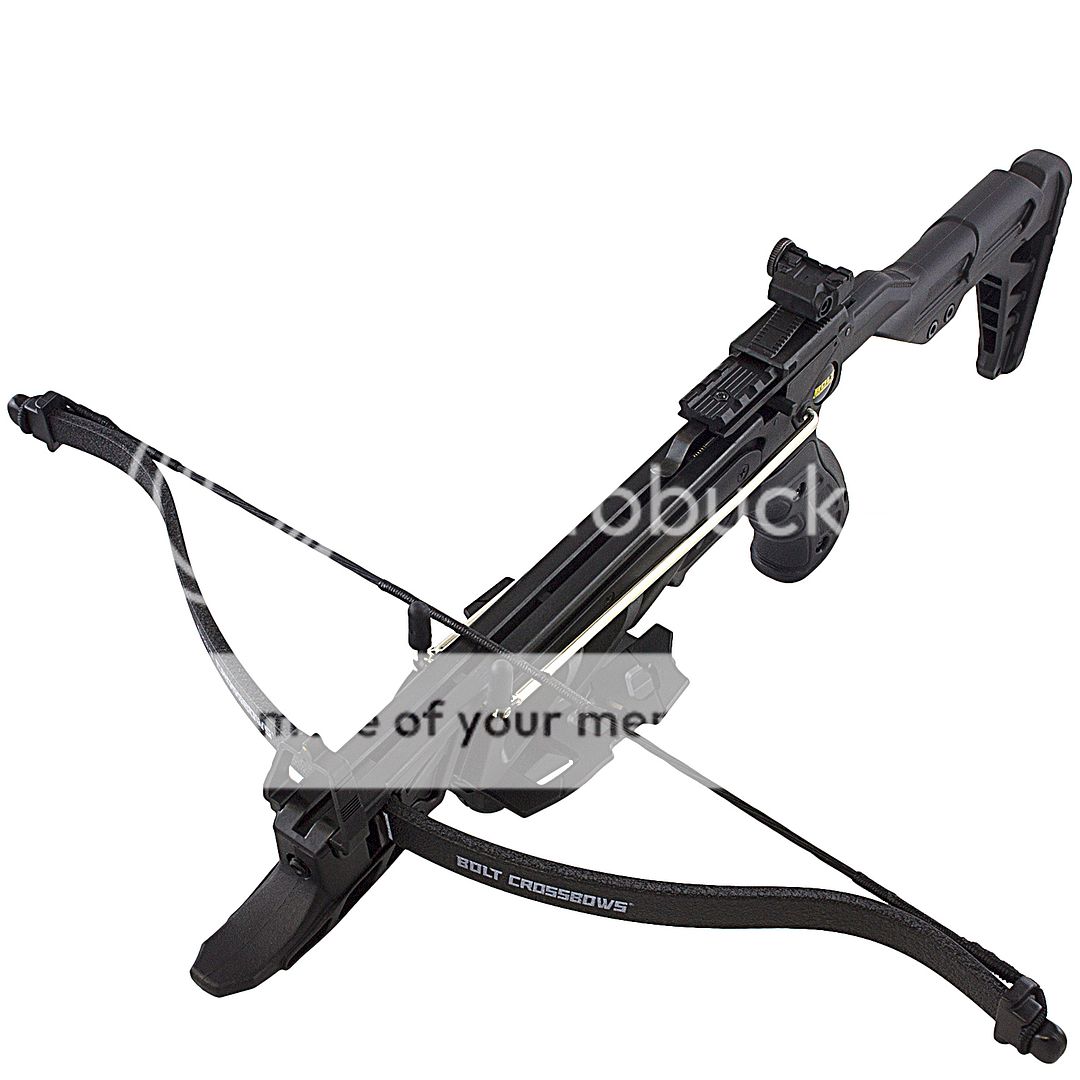 BOLT 80 LB SELF COCKING HUNTING PISTOL CROSSBOW w/ 15 BOLTS ARROWS